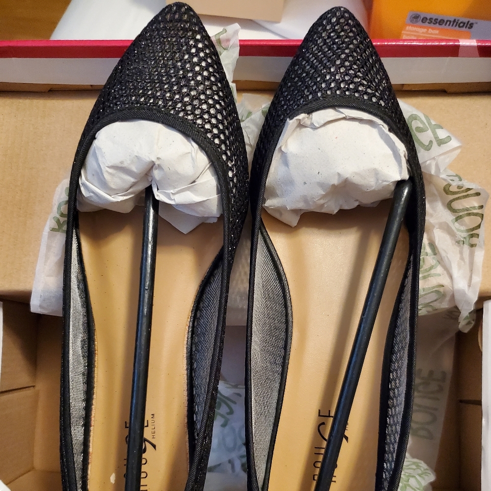 Black Mesh Flats